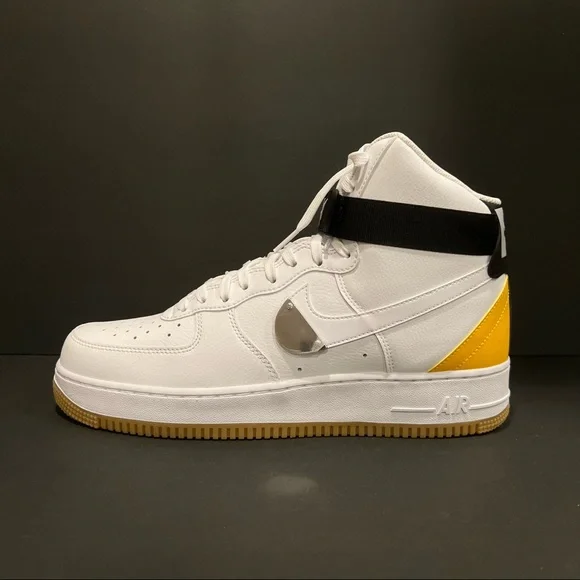 Nike | Shoes | Nike Air Force High Nba White University Gold  display picture 2